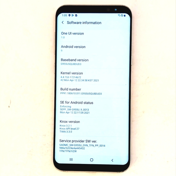 Galaxy S8+ Samsung TracFone  SM-G955U - 64GB  Smartphone - Picture 5 of 6